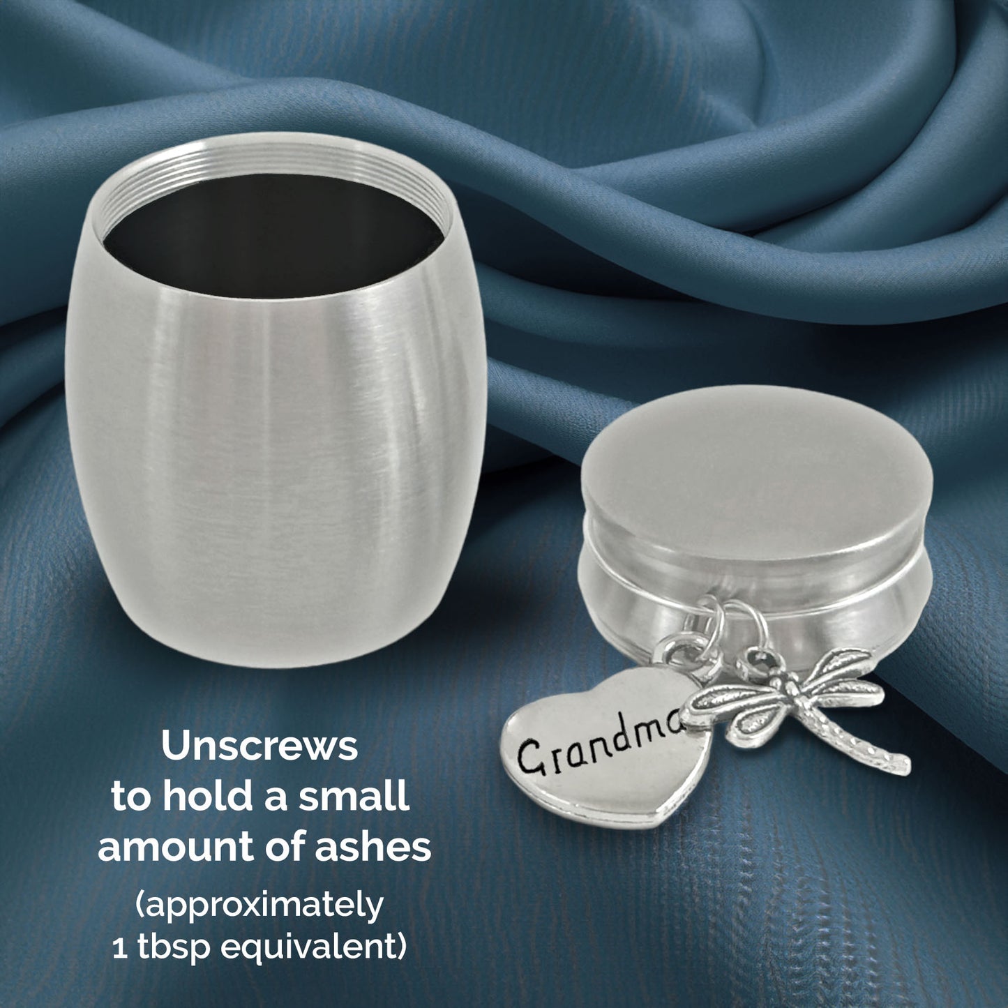 Small Urn for Grandma Dragonfly Keepsake Miniature Ashes Holder for Loss of Grandmother for Cremation Ashes Memorial Vial