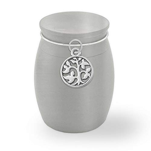 Kleine crematie-urnen voor menselijke as volwassen man en vrouw - levensboom blauwe decoratieve urnen mini huisdier urn voor honden katten as aandenken herdenkingsdoos begrafenisset begrafenisurnen Kleine crematie-urnen voor menselijke as volwassen man en vrouw - levensboom blauwe decoratieve urnen mini huisdier urn voor honden katten as aandenken herdenkingsdoos begrafenisset begrafenisurnen