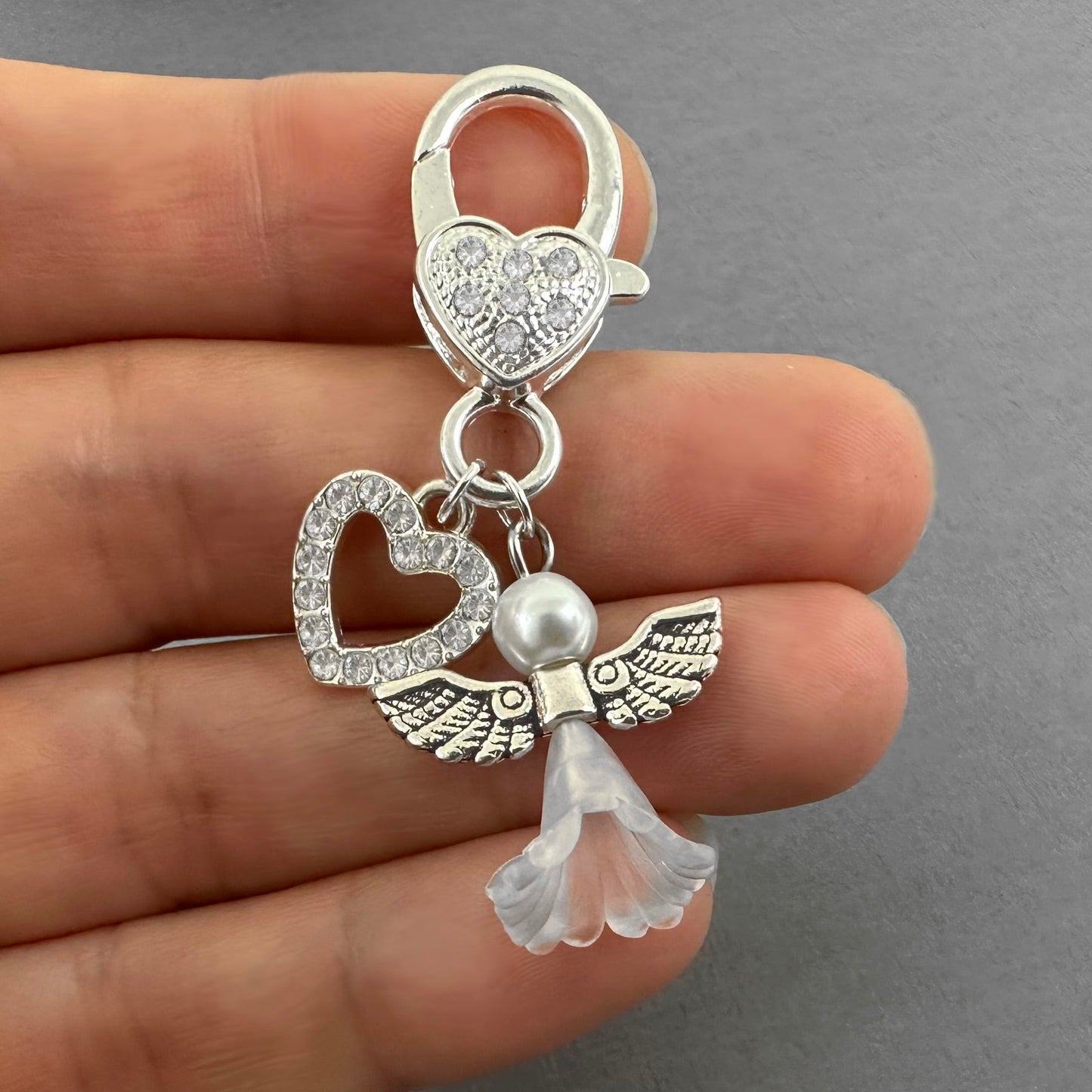 Angel for Bride's Bouquet Memorial Wedding Charm Memory Gift for Wedding Day Flowers