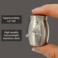 Small Cardinal Urn for Human Ashes Memorial Mini Keepsake Cremation Ashes Holder Mom or Grandma Heavyweight Stainless Steel