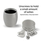 Dad Motorcycle Mini Urn Ashes Holder Biker Memorial Loss of Father Remembrance Gift for Daughter or Son Heavyweight Stainless Steel