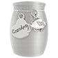 Grandpa Fishing Small Urn for Cremation Ashes Keepsake Memorial Stainless Steel with Fish Charm Individual Urns for Family