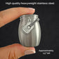 Small guitar themed urn for a musician or someone who played guitar. The mini keepsake urn holds a small amount of ashes. It is shown between two fingers with a guitar charm on the front of the urn to demonstrate the size of 1.5 inches tall.