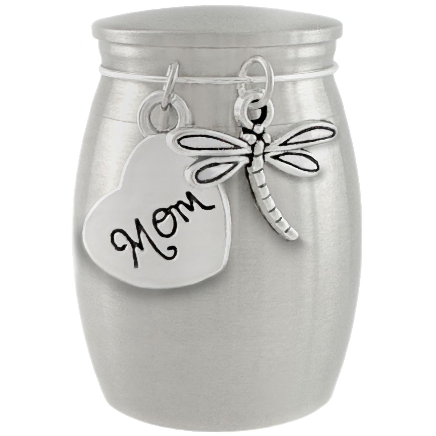 Small Urn for Mom Dragonfly Keepsake Miniature Ashes Holder for Loss of Mother for Cremation Ashes Memorial Vial