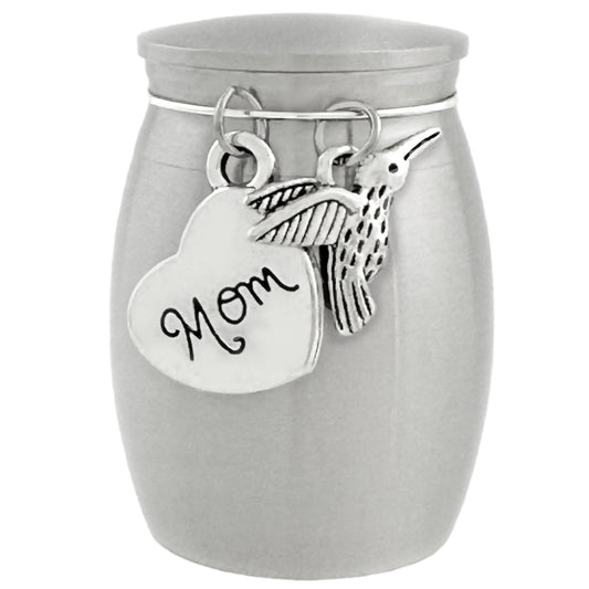 Hummingbird Mom Small Miniature Urn Cremation Ashes Holder Keepsake Memorial