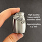 Small Mini Motorcycle Biker Keepsake Memorial Cremains Holder Container Jar Vial Brushed Stainless Steel Cremation Funeral Urn