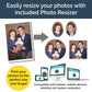 Resizer program for resizing and printing your photos for your wedding bouquet charm at home