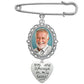 Wedding Bouquet Memorial Picture Charm Pin for Bridal Bouquet You are Always in My Heart for Walking Down the Aisle