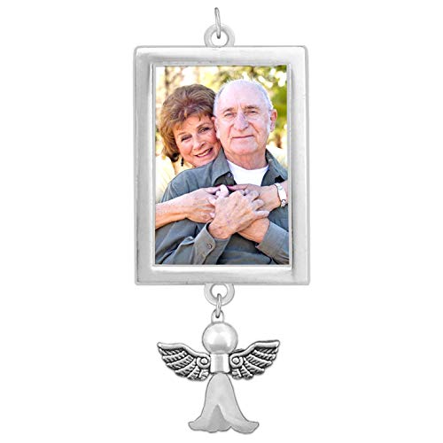 Photo Wedding Bouquet Slide-in Charm with Guardian Angel