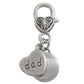 Dad Memorial Urn Charm for Ashes Clip on Add to Necklaces Keychains Small Cremation Keychain Keepsake