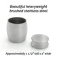 Small Memorial Cremains Vial Urn Keepsake Holder Feather Container Jar Vial Brushed Stainless Steel Cremation Funeral