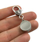 Memorial Urn Charm for Ashes Clip on Add to Necklaces Keychains Small Cremation Keychain Keepsake Silver